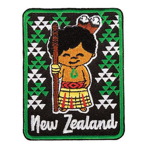 Cute Maori Boy New Zealand Iron On Patch - ShopNZ