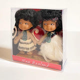Cute Boxed Set Maori Male and Female Dolls