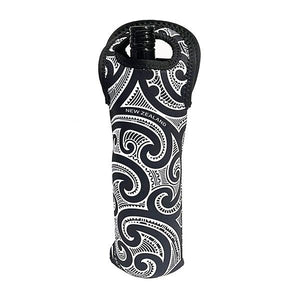 Maori Tattoo Print Wine Bottle Cooler - ShopNZ