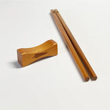 NZ Matai Wood Chopsticks with Engraved Silver Fern - ShopNZ