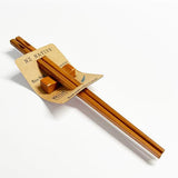 NZ Matai Wood Chopsticks with Engraved Silver Fern - ShopNZ