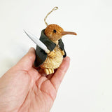 Cute Medieval NZ Brush Kiwi Bird Xmas Ornament - ShopNZ