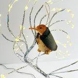 Cute Medieval NZ Brush Kiwi Bird Xmas Ornament