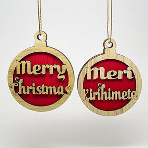 Merry Christmas NZ Ornament in English and Maori - ShopNZ