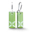 Stone Arrow Green Glass Tapa Eco Earrings
