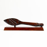Carved Maori Waka Hoe Paddle