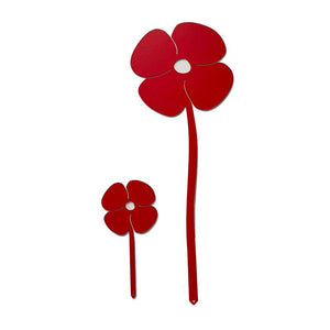 ANZAC Poppy Ornaments for Indoor Pots and Outdoor Gardens