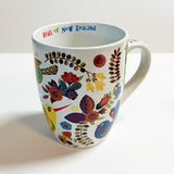 Pretty NZ Birds and Flowers Souvenir Mug - ShopNZ