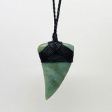 Genuine NZ Greenstone Ngai Tahu Shark Tooth Necklace - ShopNZ