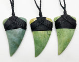 Genuine NZ Greenstone Ngai Tahu Shark Tooth Necklace - ShopNZ