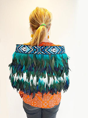 Maori Korowai Cape in Ngati Kahungunu Colours - ShopNZ