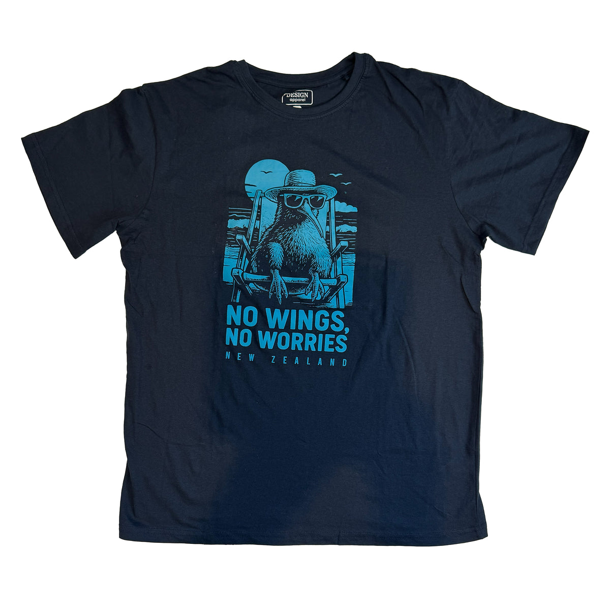 No Wings No Worries - Fun NZ Souvenir Kiwi Bird Unisex T-shirt