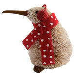 Cute Brush NZ Kiwi Bird Snowman Christmas Ornament - ShopNZ