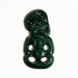 50mm Green Plastic Maori Tiki - ShopNZ