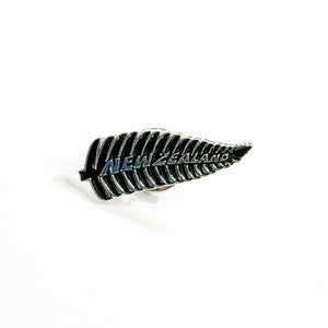 New Zealand Silver Fern Pinback Badge