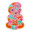 Colourful NZ Maori Tiki Iron On Patch