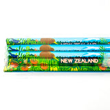 Cute Set of 5 Pencils with Native NZ Birds and Flowers Design