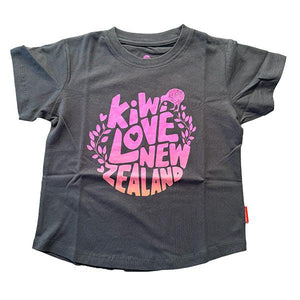 Girls Kiwi Love New Zealand T-shirt