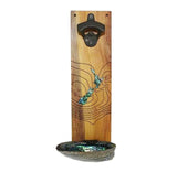 Rustic Rimu and Paua Shell Bottle Opener - ShopNZ