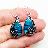 Paua Shell Teardrop Earrings - ShopNZ