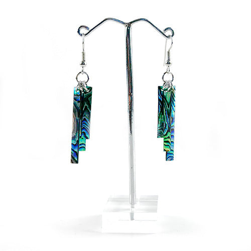 Pretty NZ Paua Shell Windchime Earrings