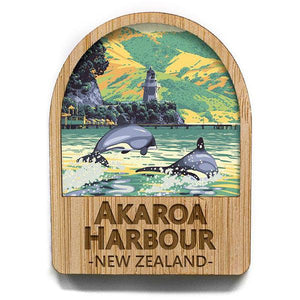 Akaroa Harbour Canterbury Fridge Magnet - ShopNZ