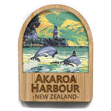 Akaroa Harbour Canterbury Fridge Magnet