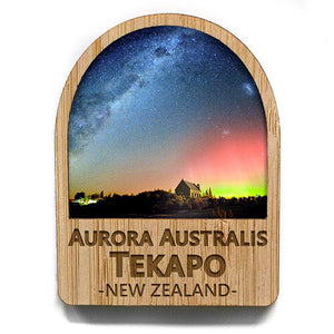 Aurora Australis Tekapo NZ Fridge Magnet