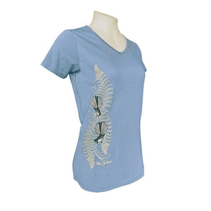 Fantail and Ferns NZ Womens Souvenir T-shirt - ShopNZ