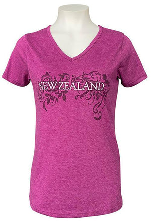 Magenta NZ Souvenir Womens Fantail T-shirt - ShopNZ