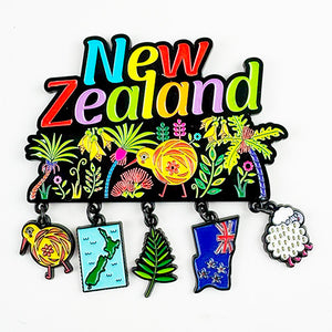 Gorgeous New Zealand Charms Fridge Magnet