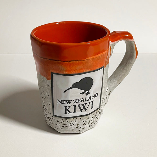 Easy to Hold NZ Kiwi Bird Stoneware Mug