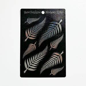 Shiny NZ Silver Fern Stickers Decals