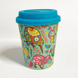 Pretty Paisley Kiwi Bamboo Coffee Cup - ShopNZ