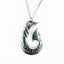Pewter NZ Maori Fish Hook Necklace