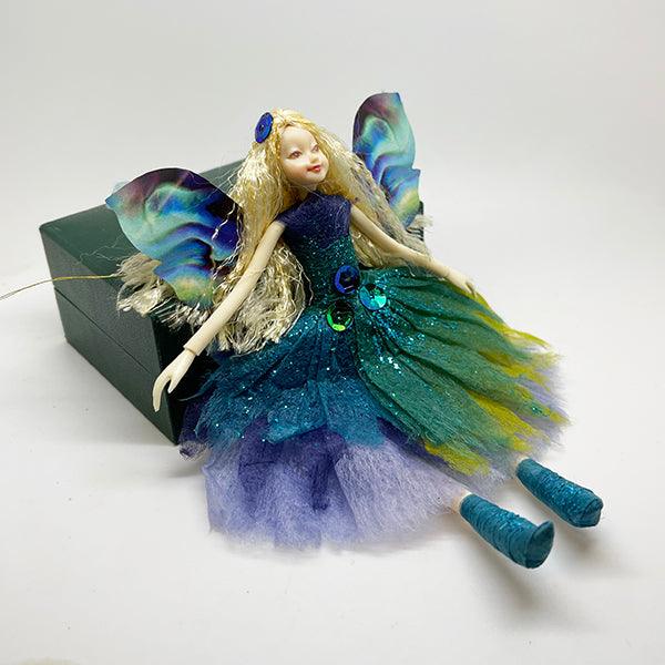 Pretty NZ Paua Shell Fairy Doll