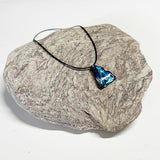 Affordable Paua Freeform Necklace on Cord with Clasp - ShopNZ