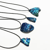 Affordable Paua Freeform Necklace on Cord with Clasp - ShopNZ