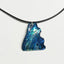 Affordable Paua Freeform Necklace on Cord with Clasp