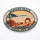 Rakiura Track and Tokoeka Kiwi Iron On Patch