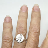 NZ Silver Fern Signet Ring