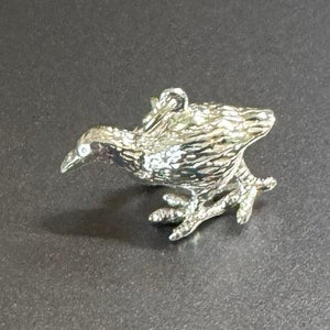 NZ Sterling Silver Weka Bird Charm