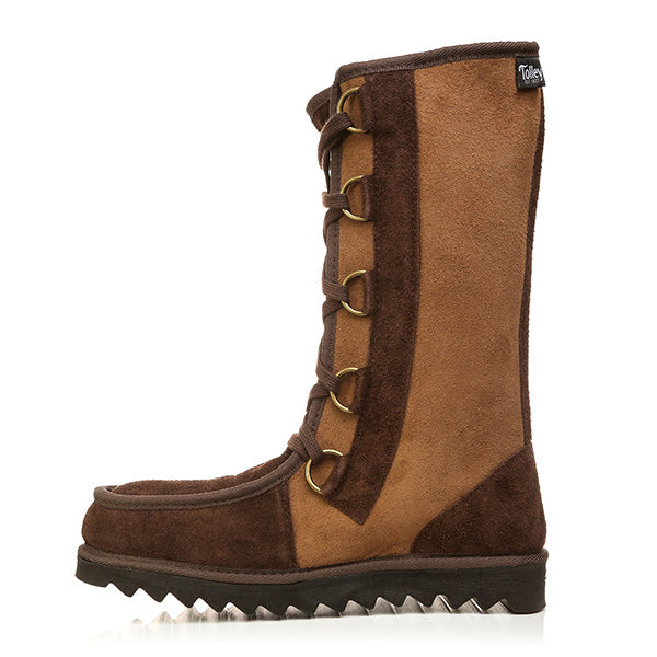 NZ Sheepskin High-calf Lace-up Boots