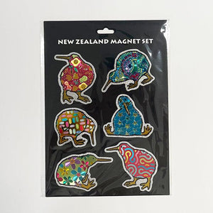 Sparkly New Zealand Kiwi Bird Fridge Magnets