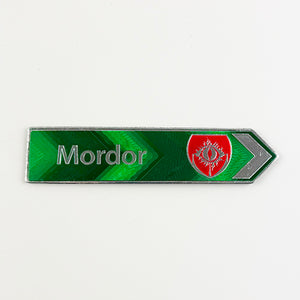 LOTR Mordor Souvenir NZ Road Sign Fridge Magnet
