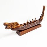 Large Maori War Canoe with Paddles - ShopNZ