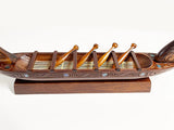 Large Maori War Canoe with Paddles - ShopNZ