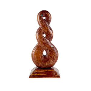 Large 43cm Maori Pikorua Twist Trophy or Ornament