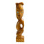 Carved Maori Tekoteko Holding Patu