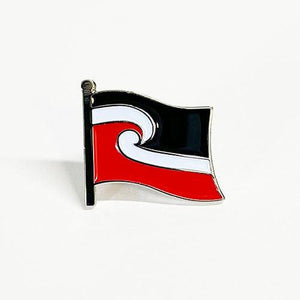 NZ Maori Flag Lapel Badge - Tino Rangatiratanga - ShopNZ